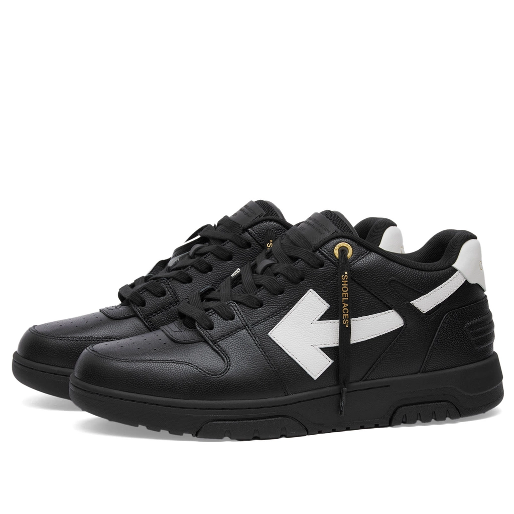 Off White Men's Out Of Office Leather Sneaker Black